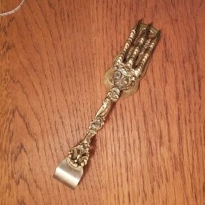 Vintage Italian brass dessert tongs